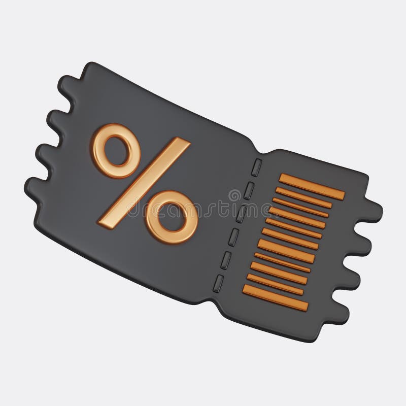 Cupoane cu discount și oferte speciale 3d de redare vector illustration