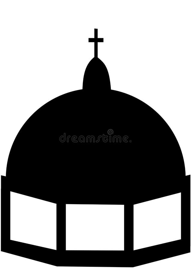 Cupola of a church 1 stock illustration Cupola of a church 1 stock illustration