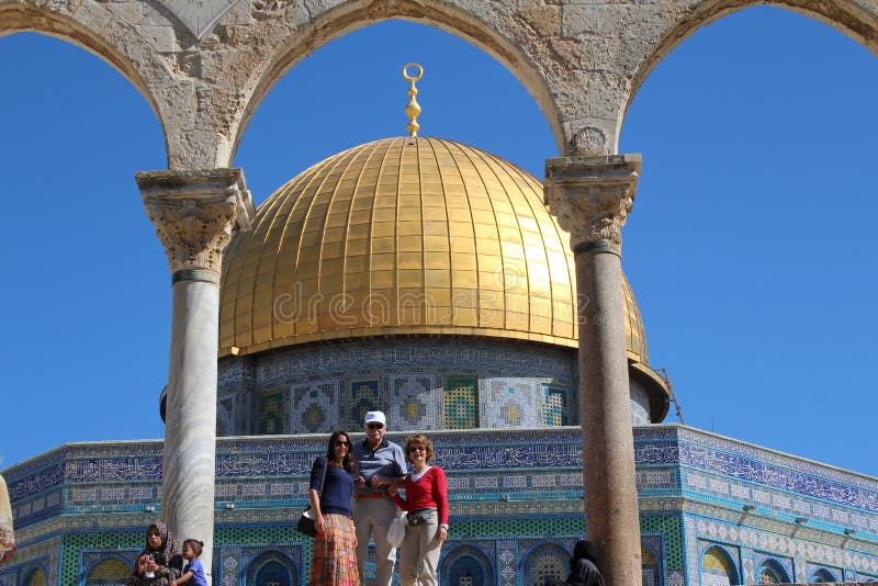 Cupola Del Temple Mount Gerusalemme Israele Di Roccia Immagine