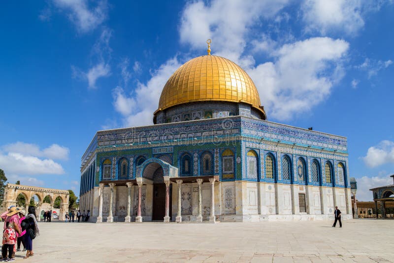 Cupola Della Moschea Della Roccia A Gerusalemme, Israele. Fotografia