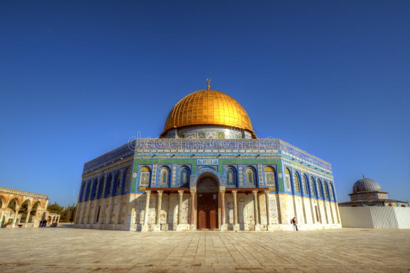 Cupola Della Moschea Islamica Temple Mount Gerusalemme Israele Della