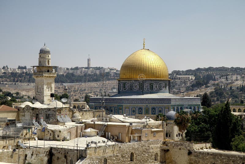Cupola della roccia fotografia stock. Immagine di dorato 39875896