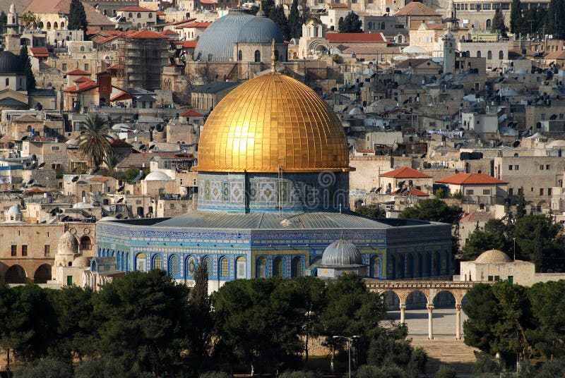 Chiesa Di Gerusalemme E Cupola Della Roccia Immagine Stock Immagine