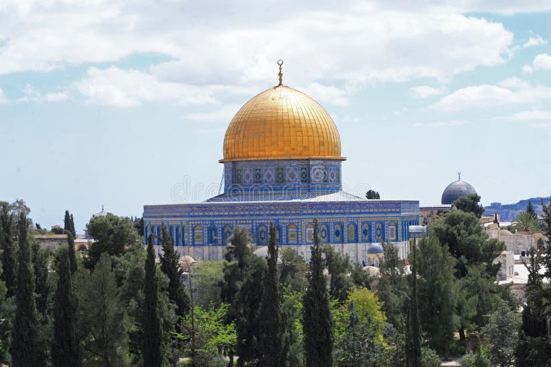 Cupola Della Roccia a Gerusalemme Immagine Stock Immagine di famoso