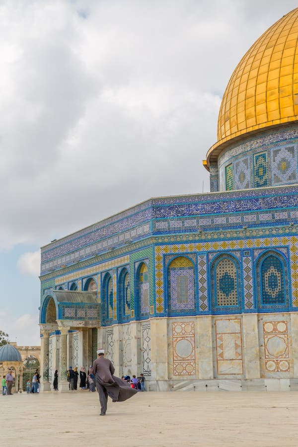 Cupola Della Roccia Temple Mount Gerusalemme Fotografia Editoriale