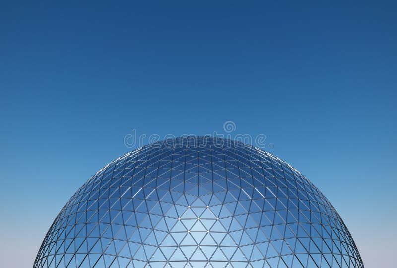 Cupola geodetica immagine stock. Immagine di tetto, costruzione 18895487