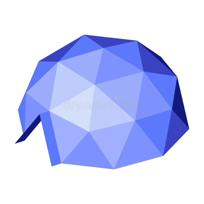 Cupola geodetica Illustrazione isometrica royalty illustrazione gratis