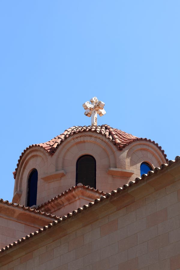 Cupola of greek church stock photo. Image of blue, historic 27016932
