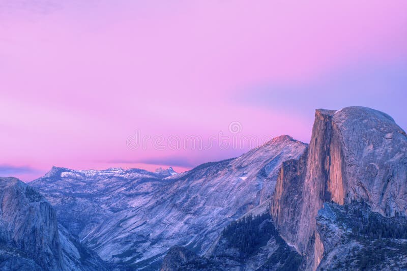 Cupola mezza, sosta nazionale del Yosemite