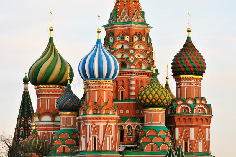 Cupola of St. Basil Cathedral in Moscow