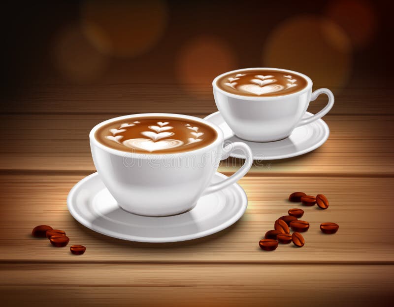 https://thumbs.dreamstime.com/b/cups-cappuccino-coffee-composition-cups-cappuccino-coffee-composition-hearts-picture-coffee-beans-realistic-vector-115788245.jpg