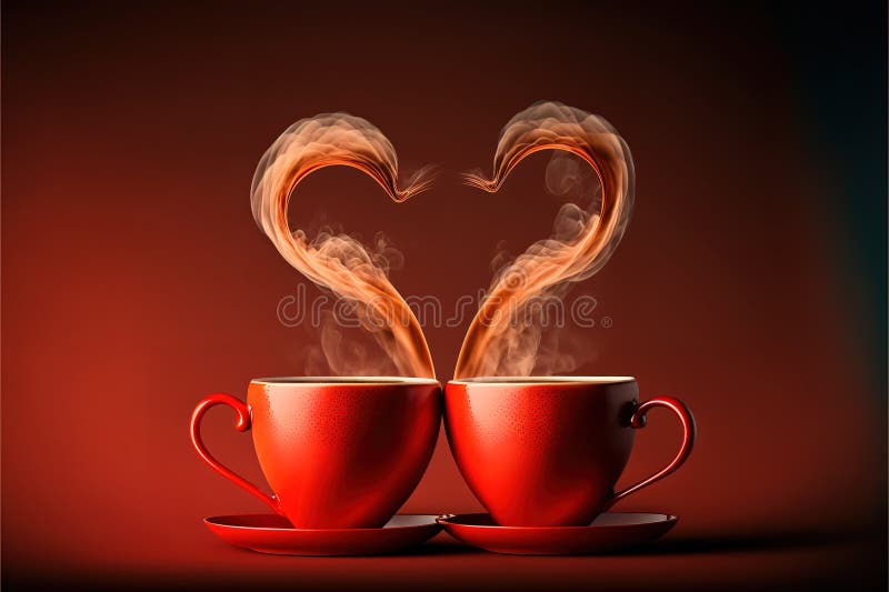 https://thumbs.dreamstime.com/b/cups-tea-coffee-steam-two-heart-shape-271986013.jpg