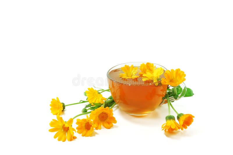 Curative tea with calendula