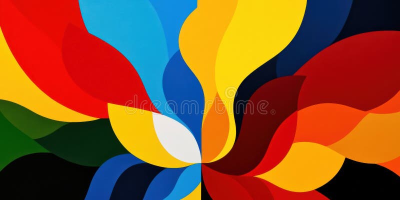 Curbe dinamice vibrante abstracte stock photo
