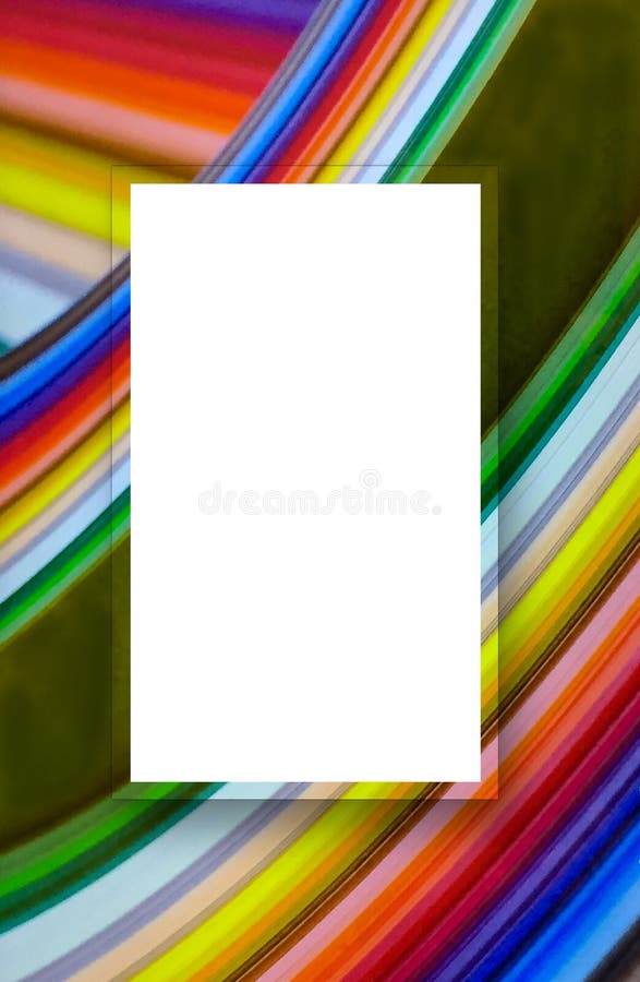 Curcubeu abstract vertical în formă de rotire colorată, cu centru de etichetare alb. Culori strălucitoare rotire într-un tipar abstract în aspect orizontal. fundal perfect pentru strat cu alt tipar. centrul ridicat poate afișa text adăugat.