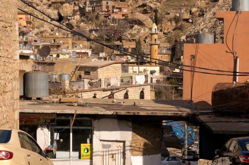 Curdistão de Akre Aqrah de Iraque fotografia de stock