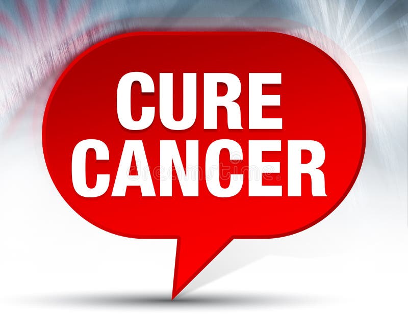 Will There Ever Be A Cure For Cancer Cure Cancer Eyeball Blue Round Button Stock Illustration - Illustration