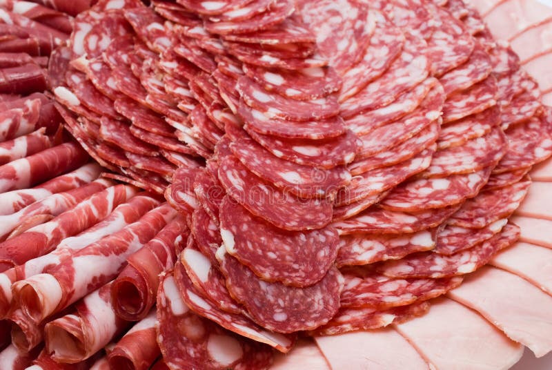 Cured Meat on Celebratory Table Stock Image Image of sauce
