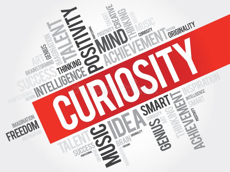 Curiosity word cloud