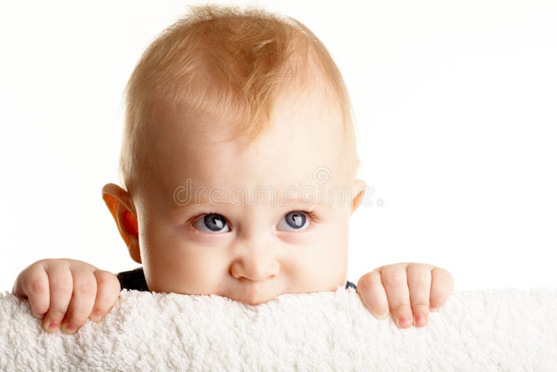 Curious baby royalty free stock photos