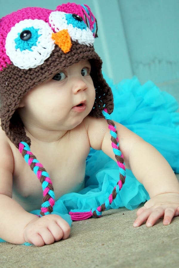 Curious Baby Girl stock photography