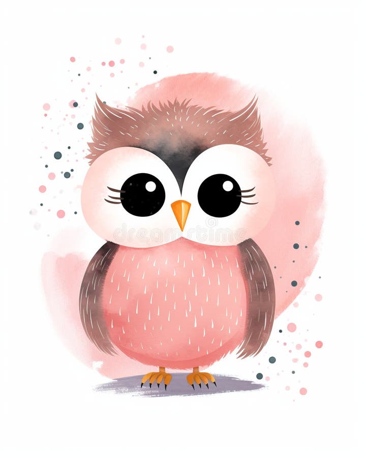 how to draw a cute baby owl