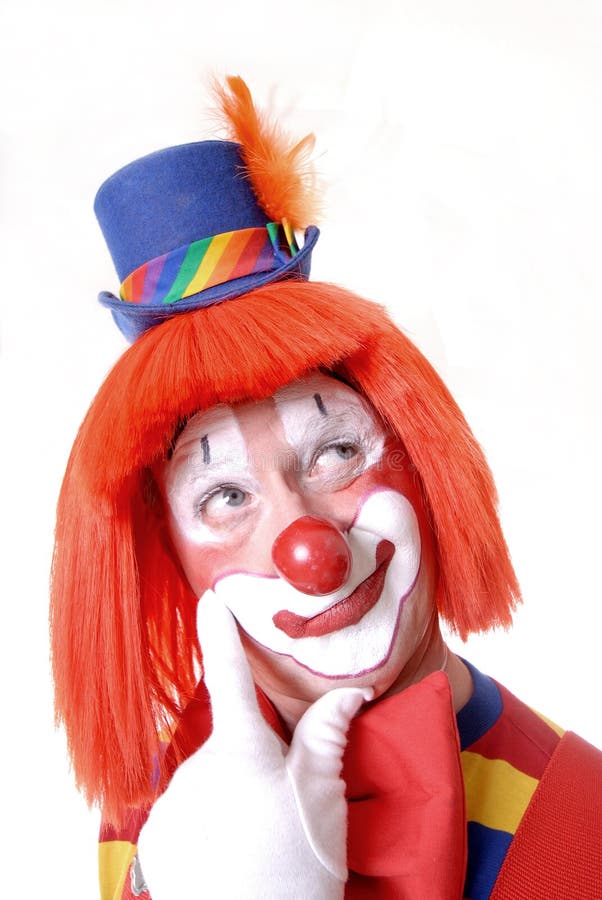 Curious Clown royalty free stock photography