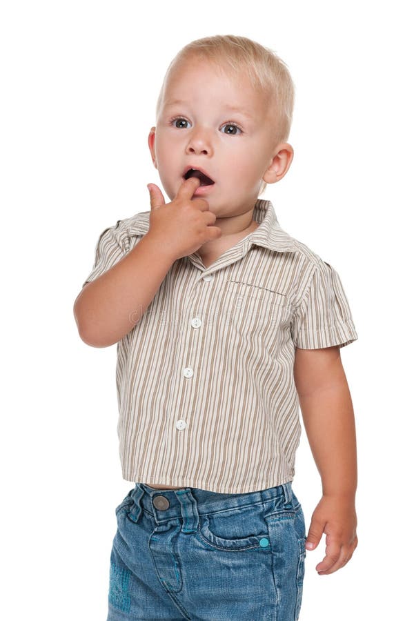 Curious small boy stock image. Image of face, think, people - 35891887