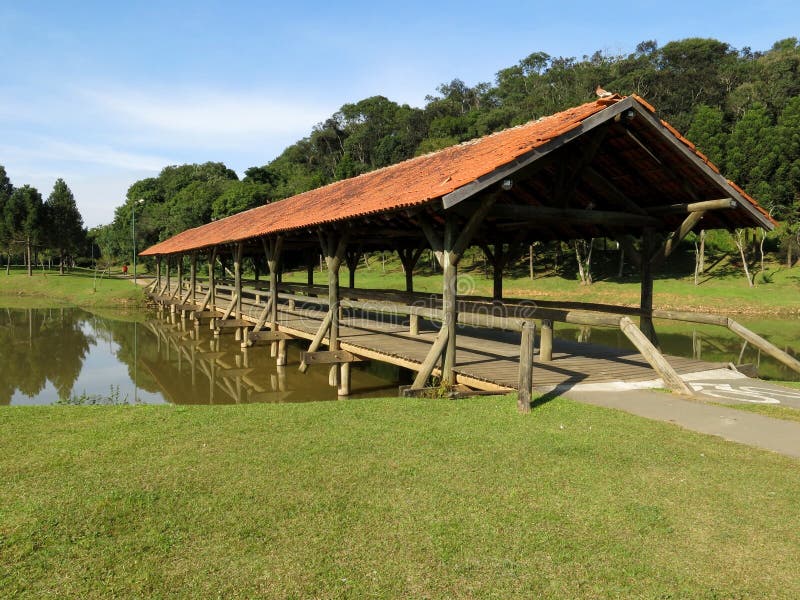 Curitiba Park Lake Bridge