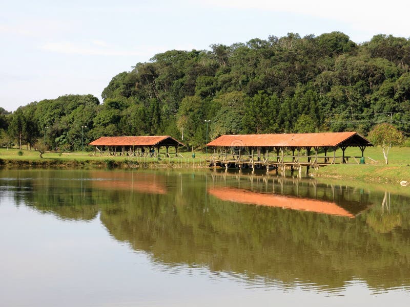 Curitiba Park Lake Bridge