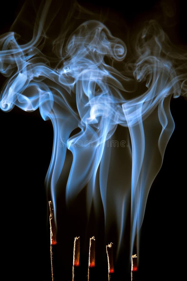 Curling incense smoke stock image. Image of burning, smokes 17061105