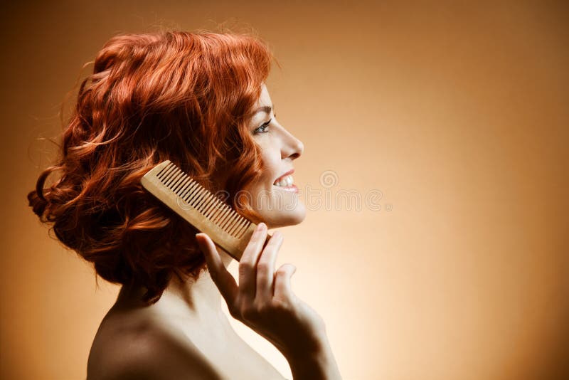 Curly Hair and Comb