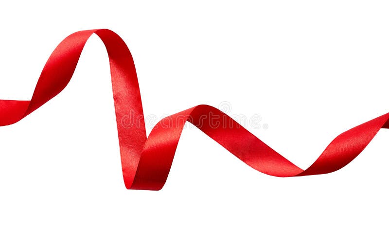 Set Of Red Ribbons Stock Photo, Picture and Royalty Free Image
