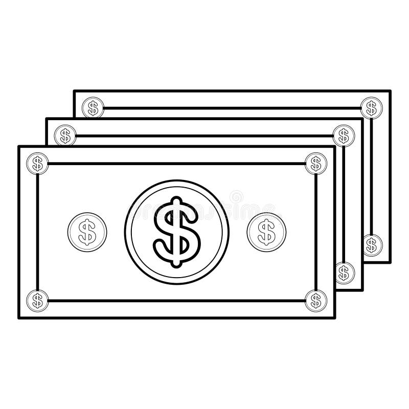 Currency bill icon image stock vector. Illustration of paper - 108048155