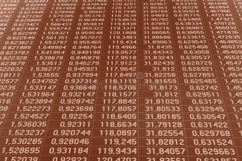 Currency exchange data royalty free stock photo