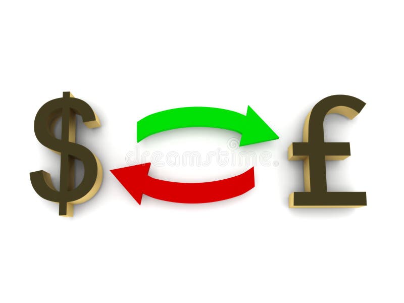 Currency exchange - dollar and pound