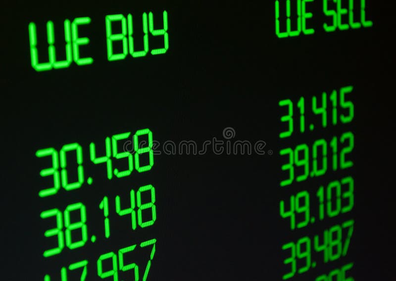 Currency Exchange Rate stock image