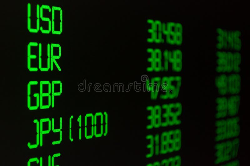 Currency Exchange Rate stock photos