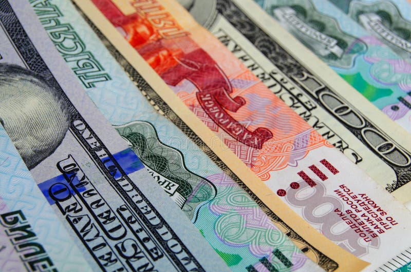 Currency Speculation the Ruble Dollar. Stock Photo Image of exchange