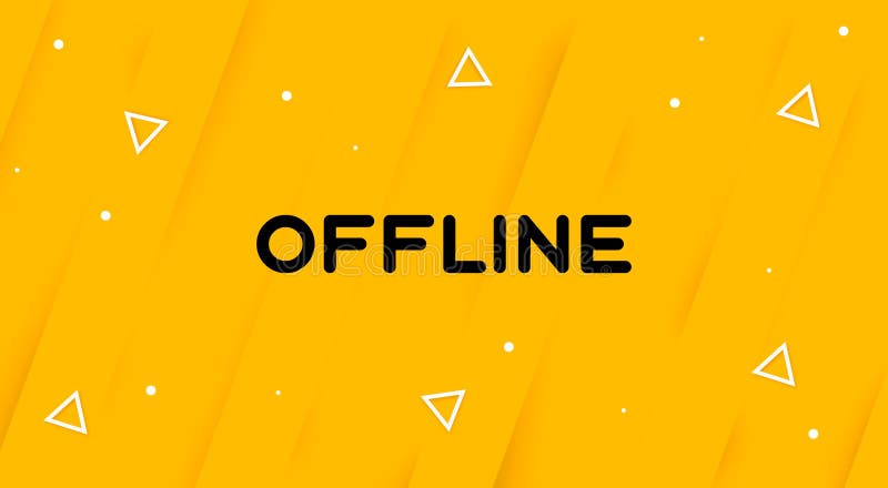 Currently Offline Twitch Banner Background 16:9 for Stream. Screensaver for  Offline Streamer Broadcast Stock Illustration - Illustration of logo,  stream: 204599209