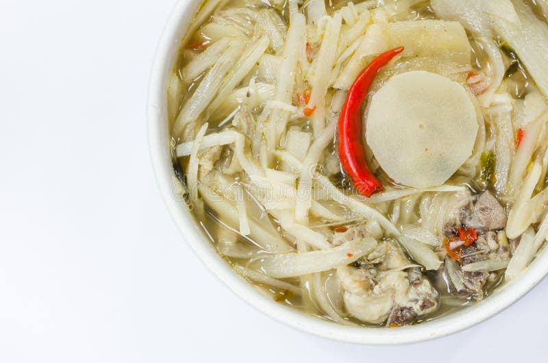 Curry bamboo shoots stock photo. Image of calories, bowl 32170698