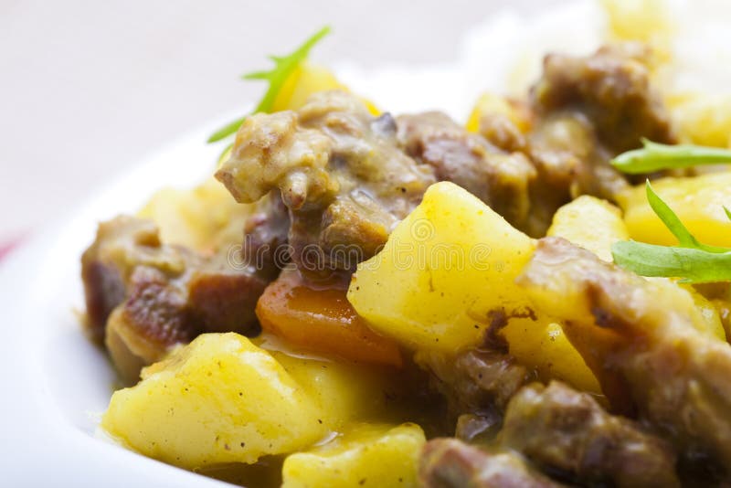Curry beef and vegetable stock photo. Image of carrot - 23521336