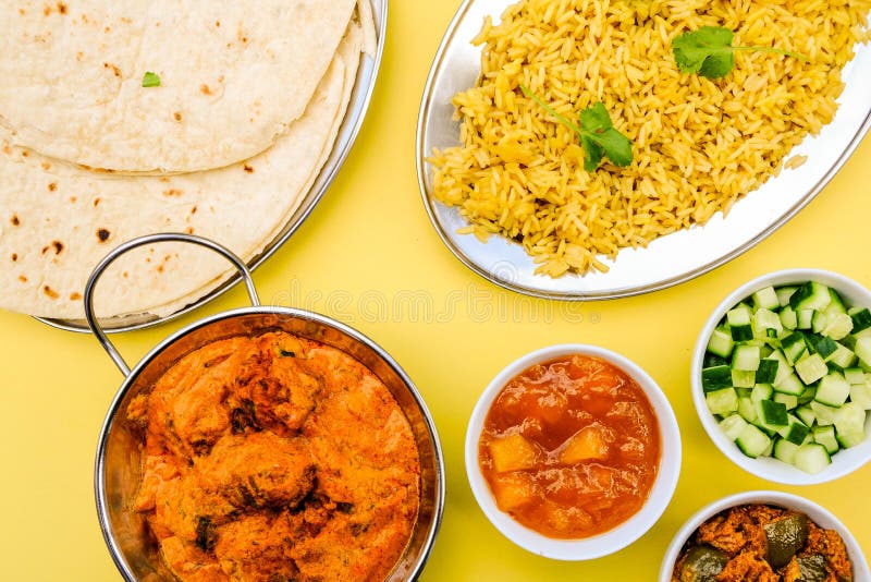 Curry Kofta Al Estilo Indio Con Arroz Pilau Imagen de archivo Imagen