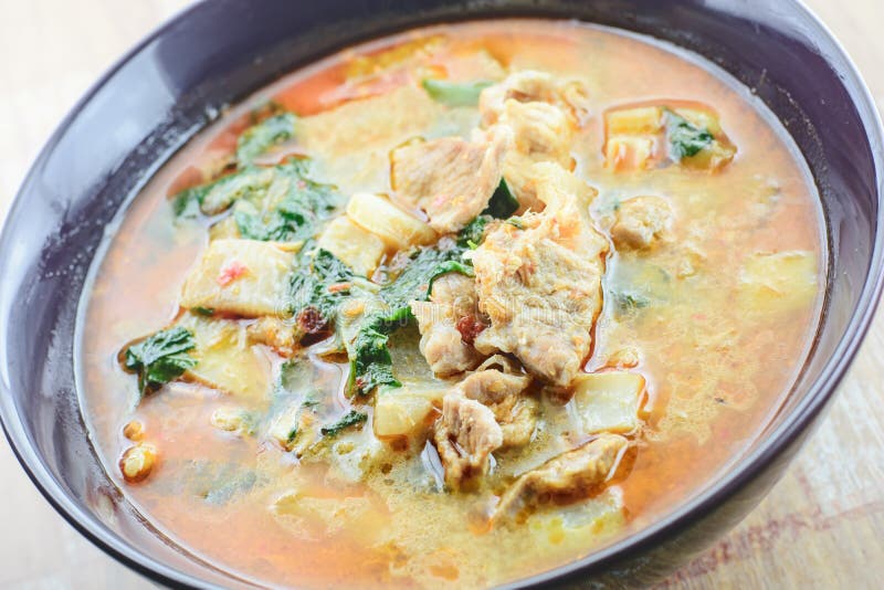 Curry pork in coconut milk stock image. Image of milk 60326917