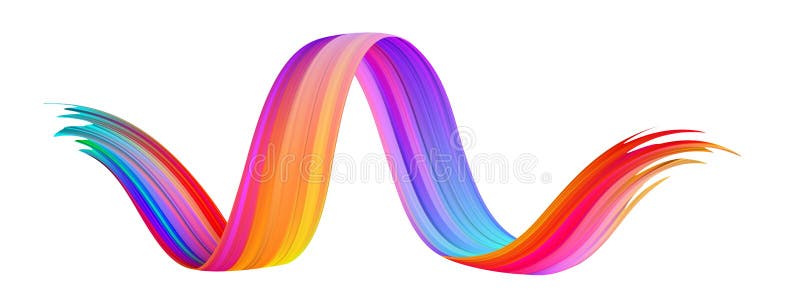 Curso colorido da escova do sumário do inclinação no fundo branco ilustração royalty free Curso colorido da escova do sumário do inclinação no fundo branco ilustração royalty free