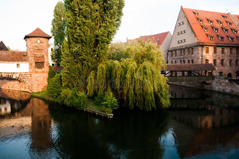 Curso Nuernberg Baviera Alemanha fotografia de stock Curso Nuernberg Baviera Alemanha fotografia de stock