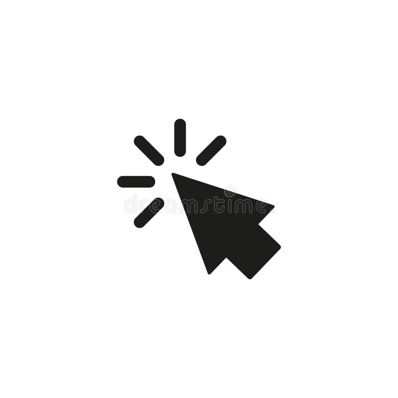 Cursor click icon. Mouse click icon vector. Pointer icon symbol illustration royalty free illustration