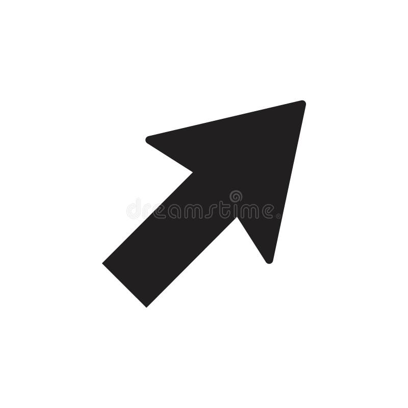 Cursor icon Flat line illustration. Cursor icon linear vector graphics sign or symbol set for web app ui