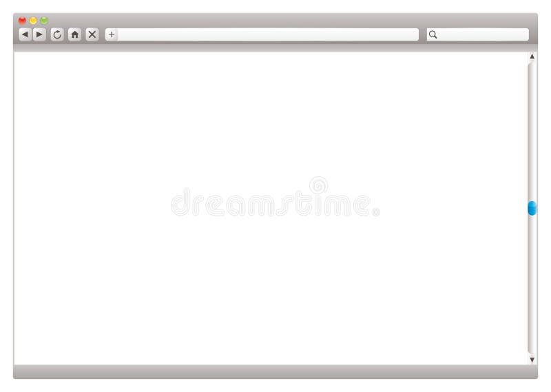 Cursore di web browser del Internet illustrazione di stock