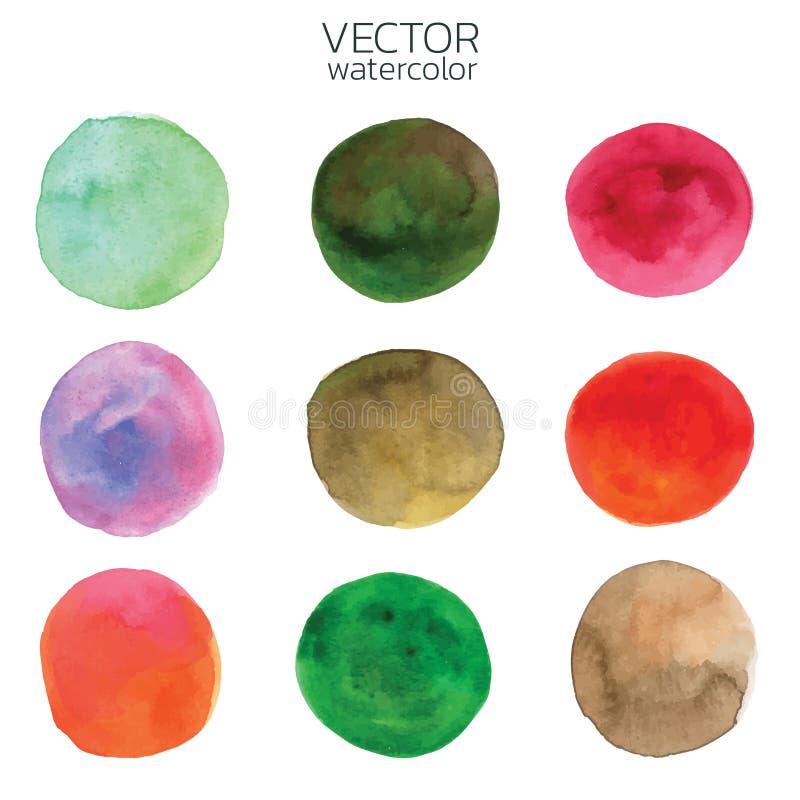 Cursos coloridos da escova da aguarela Curso da escova do vetor para o projeto ilustração do vetor Cursos coloridos da escova da aguarela Curso da escova do vetor para o projeto ilustração do vetor